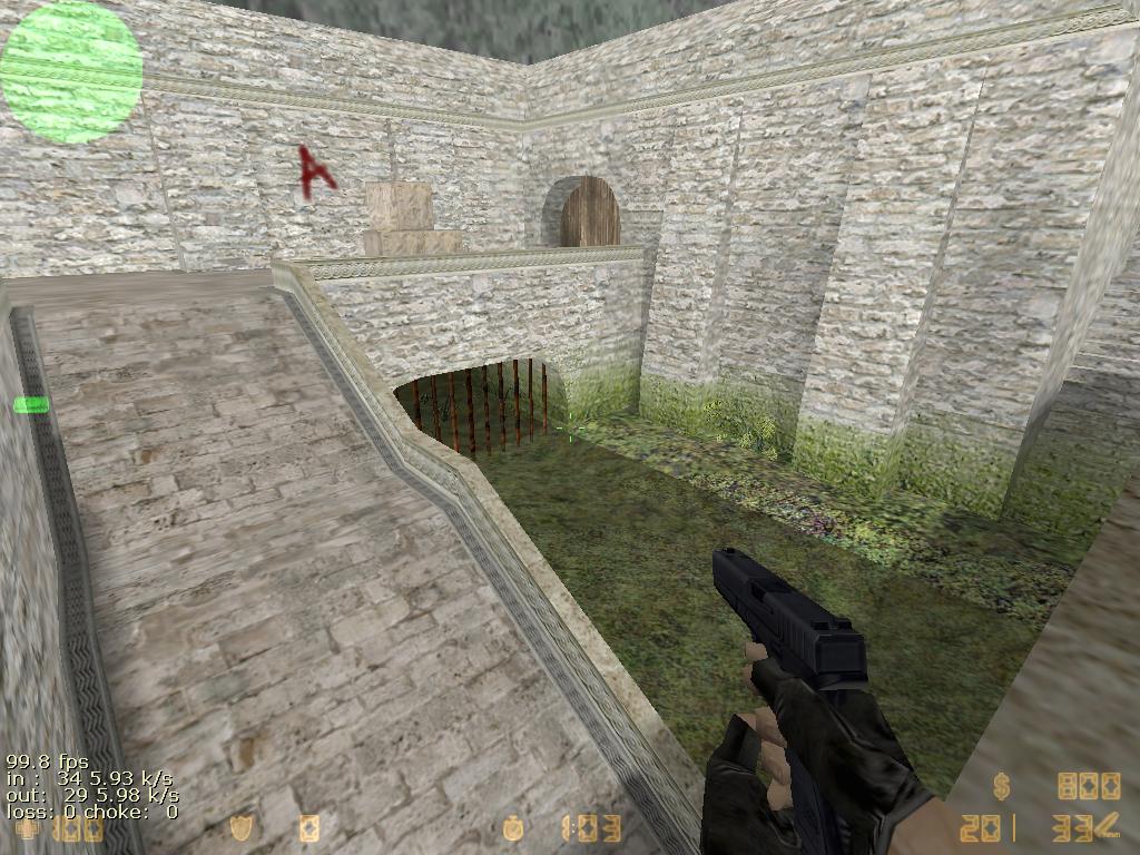 Counter Strike 1.6 gameplay.